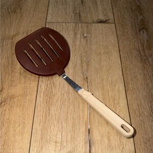 Vintage EKCO Wide Slotted Spatula Pancake Flipper Brown‎ Nylon USA